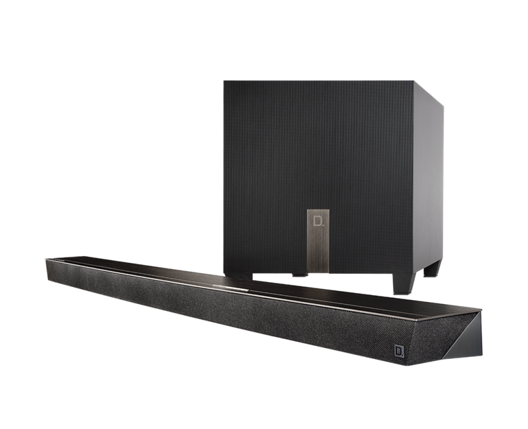 Definitive Technology Studio Slim Sys 3,1 kanaals soundbarsyteem met ingebouwde Chromecast