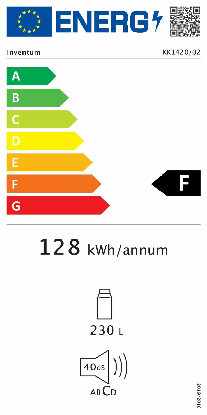 Inventum KK1420W kastmodel koelkast