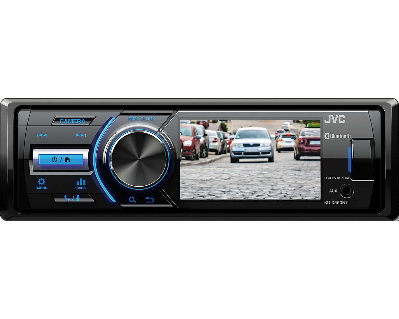 JVC KD-X560BT met 3 inch scherm en R-cam aansluiting