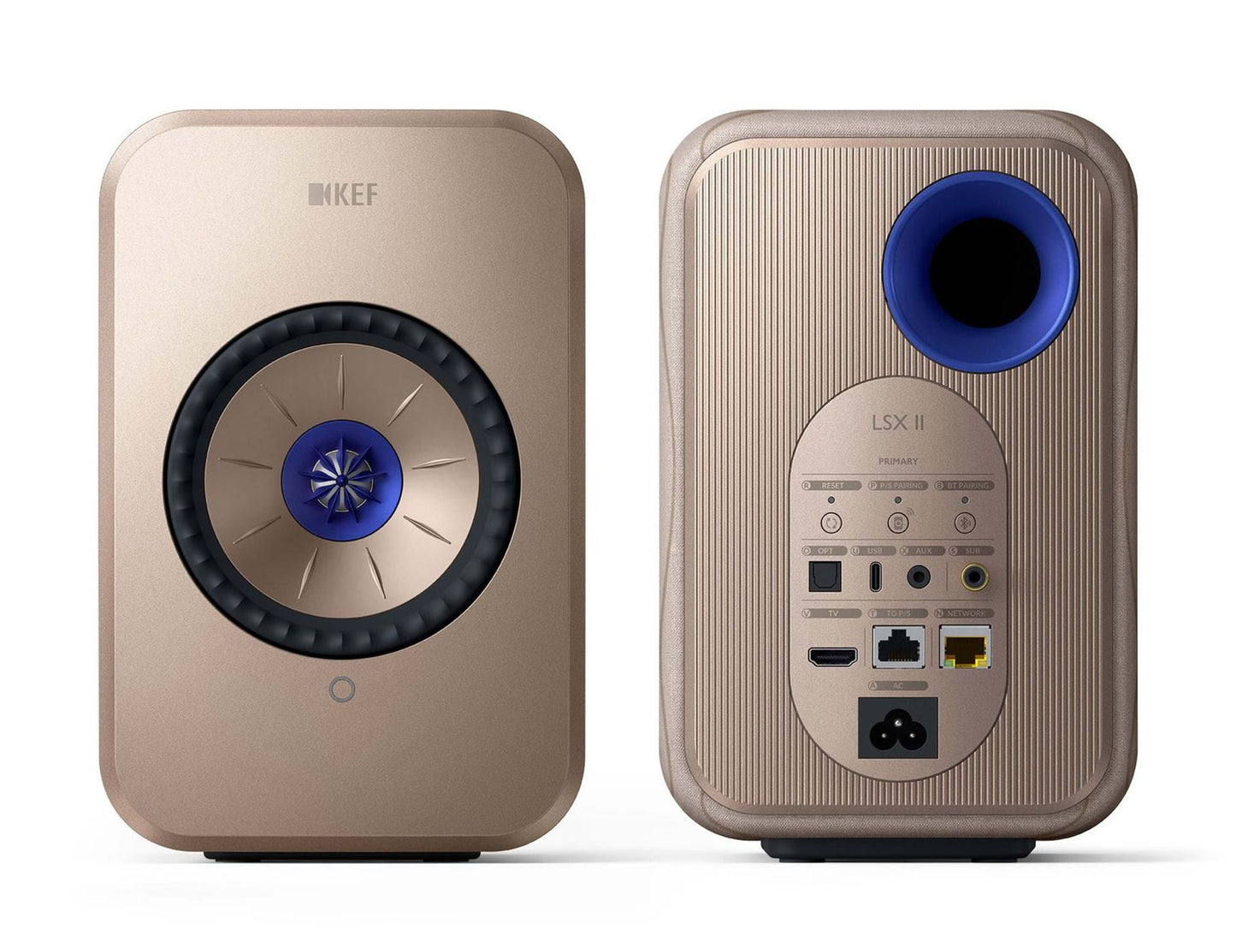 Kef LSX II set in beige all-in-one luidsprekersysteem