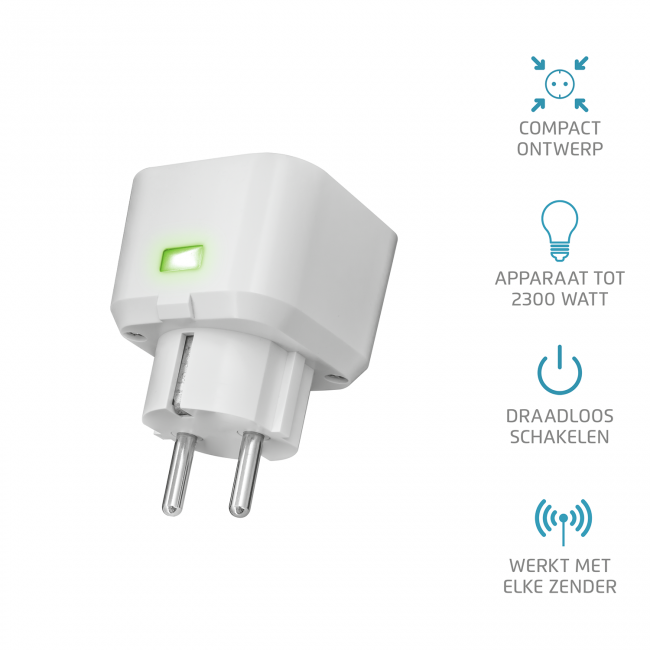 KlikAanKlikUit ACC-3500 stekkerdoos schakelaar tot 3500 watt