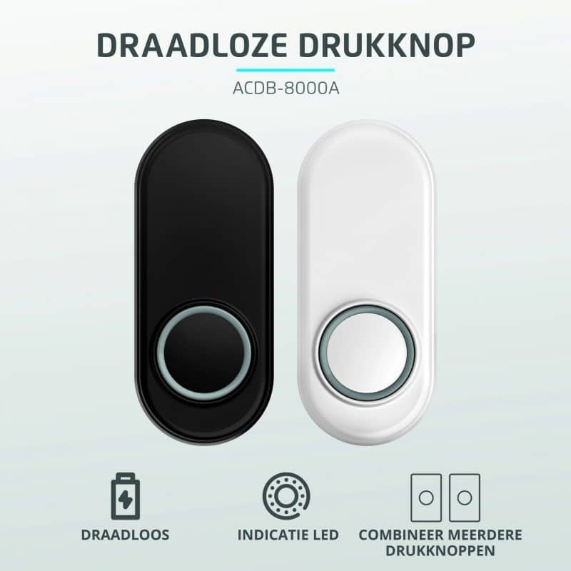 KlikAanKlikUit ACDB-8000A drukker deurbeldrukker