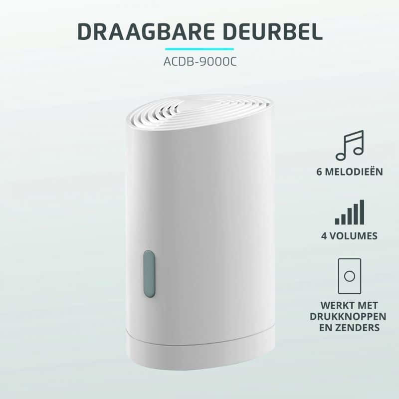 KlikAanKlikUit ACDB-9000C deurbel met batterij