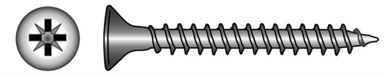 Marinetech 91005430 30 Spaanplaatschroef PK/PZD 3.0x30 (8stk)