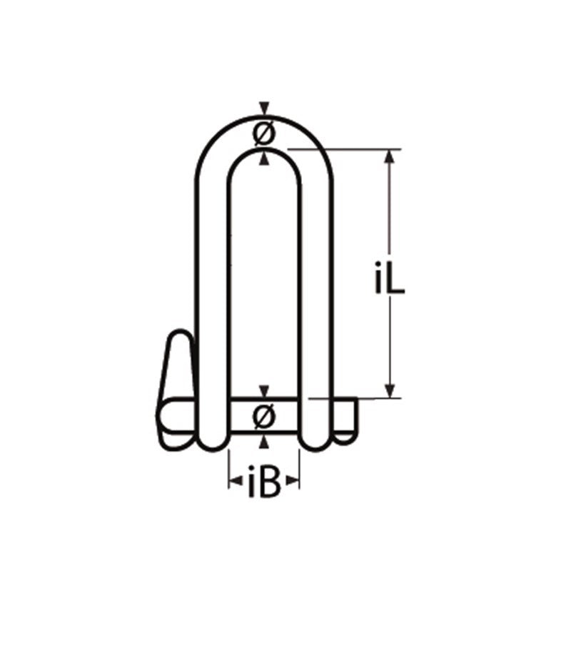 Marinetech Harp Sleutelsluiting 5mm BL: 954kg