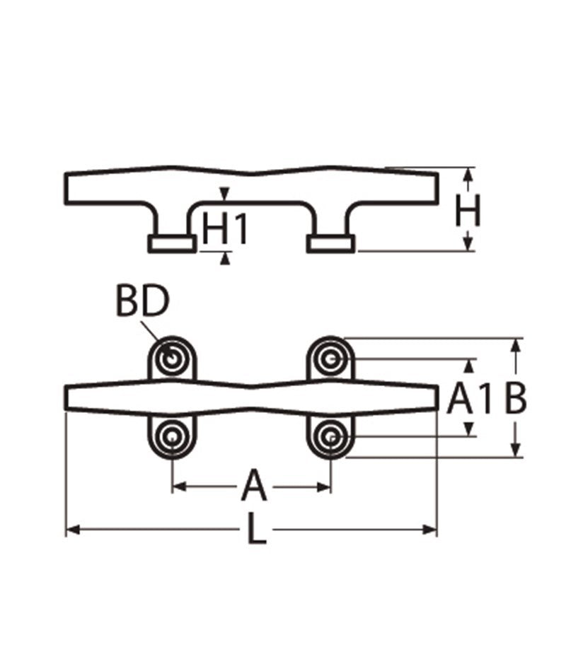 Marinetech Kikker Rond 4-Gats 100mm