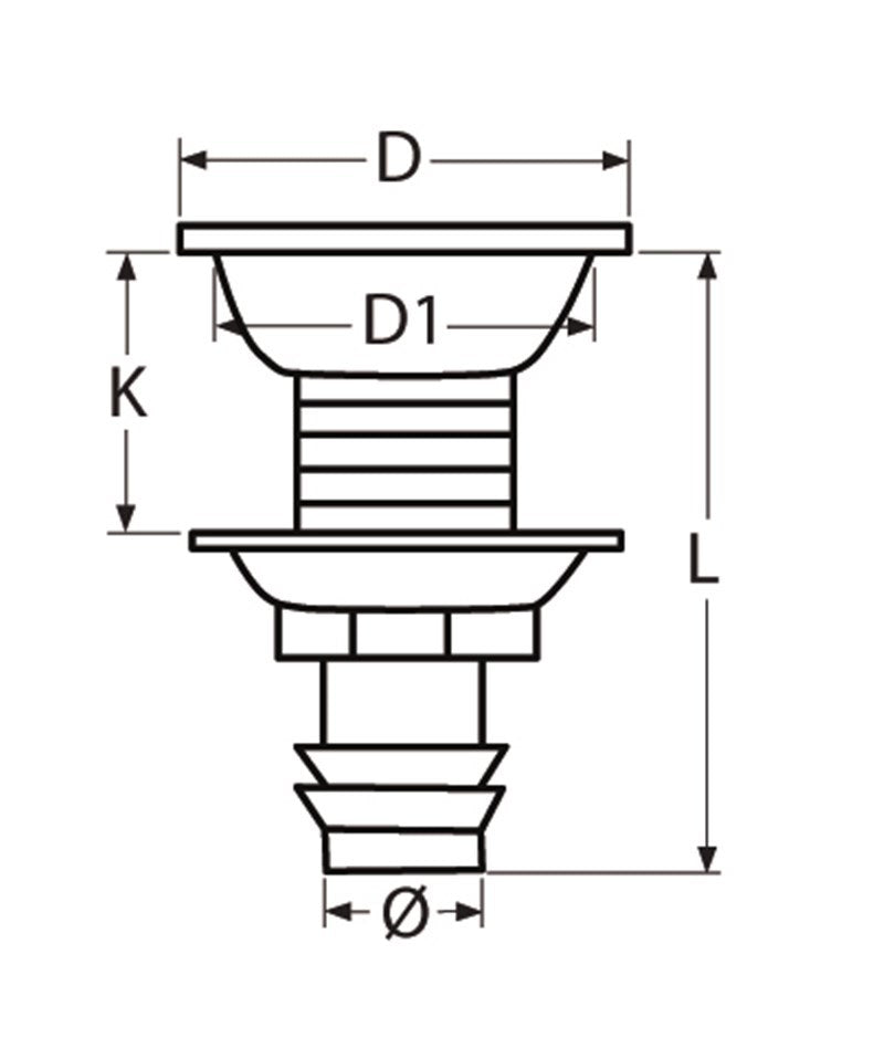 Marinetech Tankontluchter 19mm