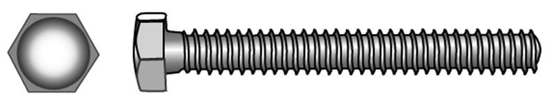 Marinetech Tapbout + Moer M6x40mm PK zaagsnede 4 stuks DIN933