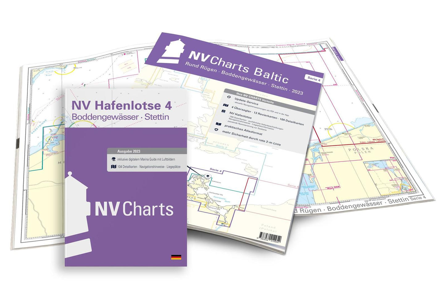 NV Atlas Serie 4 Rund Rügen - Boddengewässer - Stettin