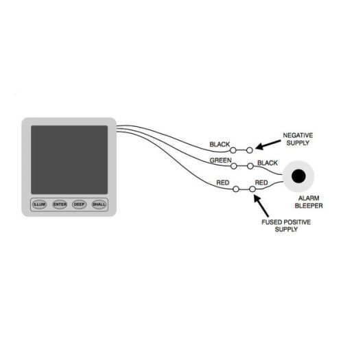 Nasa Clipper dieptemeter met transducer