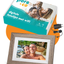 Pora & Co Digitale fotolijst 8 inch met Wifi en Frameo app donkerbruin