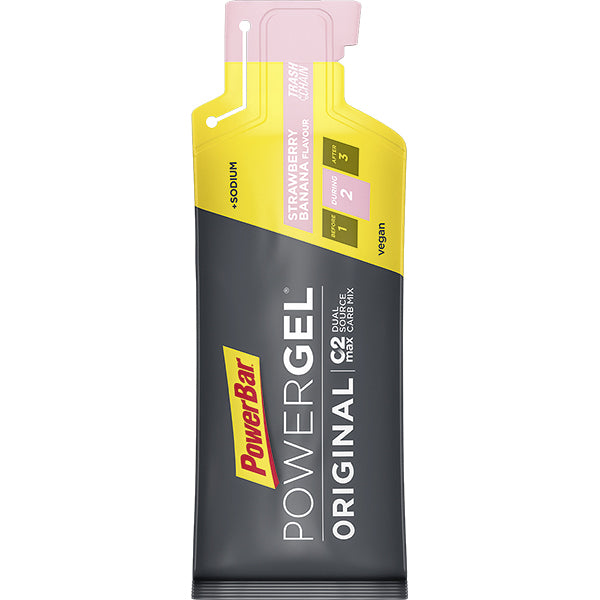 PowerBar PowerGel Original sodium aardbei/banaan gel 41 g