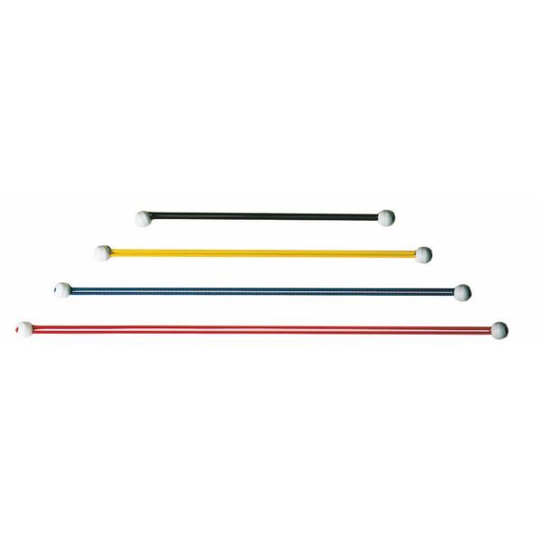 U-Rope Zeilbinder 40cm met bal geel elastiek, zakje met 4 stuks