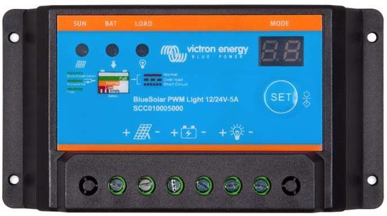 Victron BlueSolar PWM-Light 12/24V-30A laadregelaar