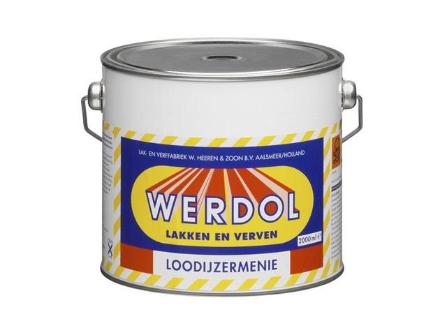 Werdol Loodijzermenie roestwerende primer 2 l (professioneel gebruik)