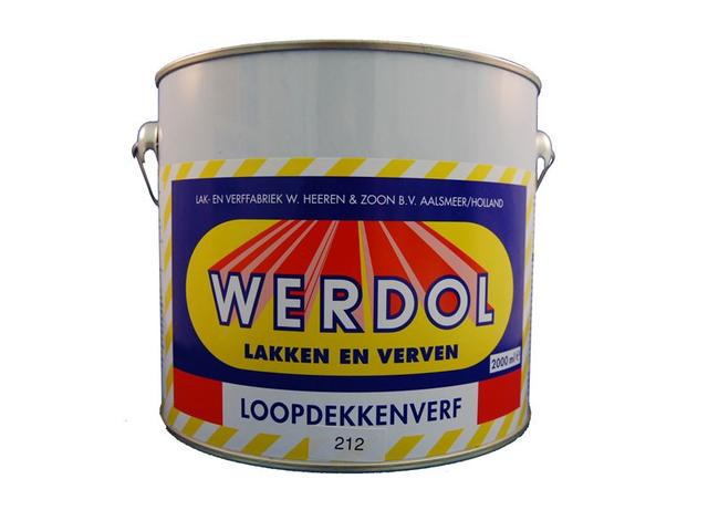 Werdol Loopdekverf halfglans aflak 2 l