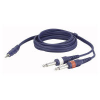 DAP Audio FL313 mini-jack 3.5mm - 2x jack mono verloopkabel 3 meter