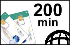 Iridium 200 Minuten Voucher 6 maanden validiteit
