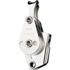 Ronstan RF343 25 mm 3-schijfs blok (ongelagerd) met v-klem voor 5 mm lijn