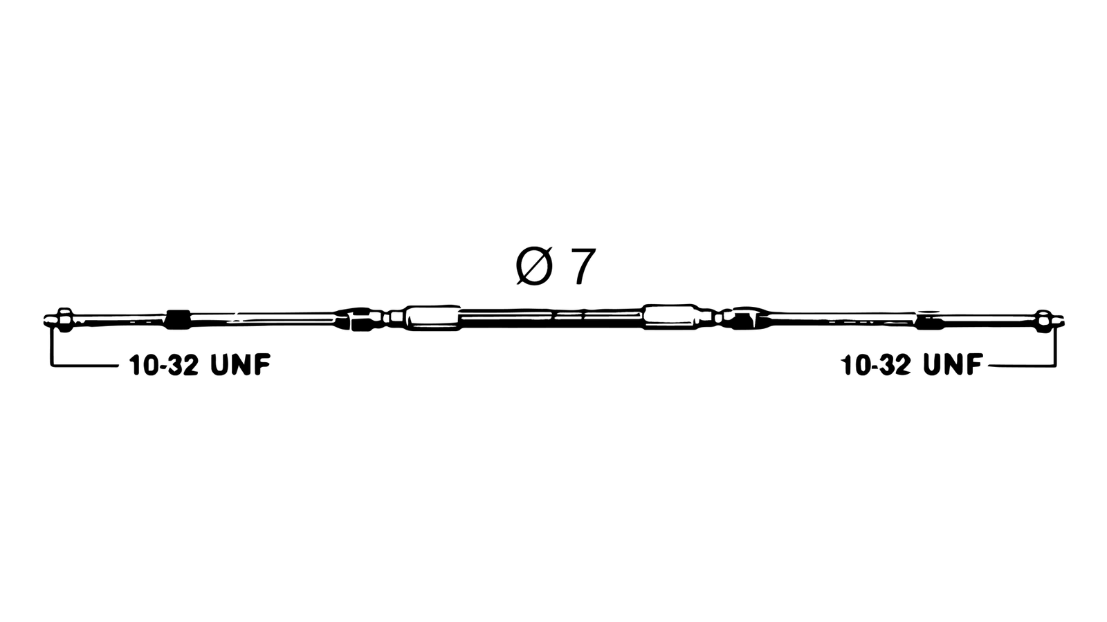 Ultraflex C2 Motorbedieningskabel 1.83 m (6 ft)