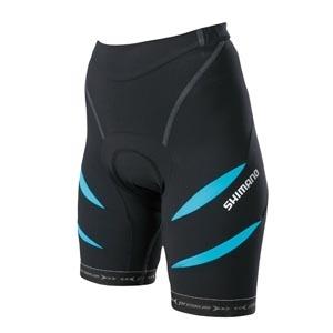 Shimano Premium fietsbroek kort zwart met blauw dames