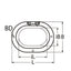 Marinetech Touw- en kettingdoorvoer 140 x 100 mm (kluis)