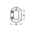 Marinetech Ketting noodschalm 5 mm klinknagel uitvoering