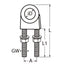 Marinetech U-Beugel 25 mm met oog