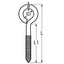 Marinetech Schroefoog 30x14 mm (5 stuks)