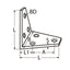 Marinetech Hoeksteun 80x50 mm Gepolijst