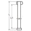 Marinetech Borstbout 8x38 mm met sleutel (2 stuks)