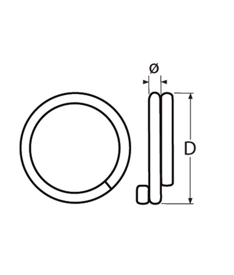 Marinetech Borgring Dubbel 1,5x10mm