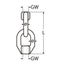 Marinetech Oogmoer Ovaal Dubbel M8
