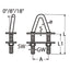 Marinetech Putting M8 18° met twee Contraplaten