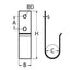 Marinetech Bootshaakhouder 100 mm