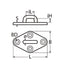 Marinetech 82234090 Dekoog met Ruitvormige Grondplaat 90mm