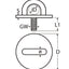 Marinetech Dekoog Rond 6mm / M8