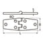 Marinetech Deurscharnier 76 mm afmetingen 76x38x4mm