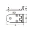 Marinetech Verzetscharnier 70x38 mm