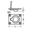 Marinetech Luikring Inbouw 47x38 mm