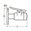 Marinetech Deurstopper 50mm RVS A4-AISI 316