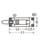 Marinetech Overvalscharnier 80x28mm afmetingen l x b: 75x28mm
