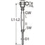 Marinetech Wantspanner M8 met Gaffel en Walsterminal Gelast BL:1750kg