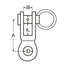 Marinetech Toggle 6x27 mm Vork-oog