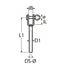 Marinetech 8280404 Gaffelterminal Gelast 4,0mm x 73mm