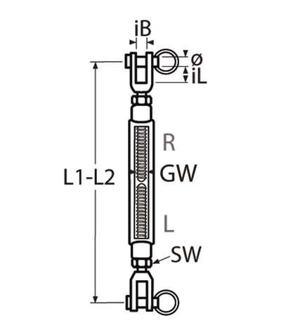 Marinetech Wantspanner M5