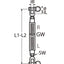 Marinetech Wantspanner M6 Open Gaffel-Gaffel BL: 600kg