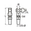 Marinetech 8404405 Doe 't Zelf Gaffelterminal 5mm