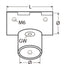 Marinetech Railing T-Connector 25mm
