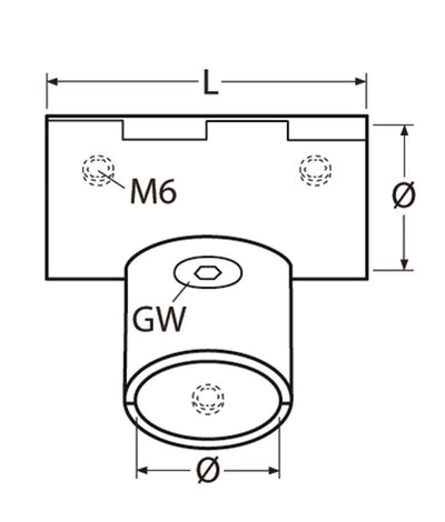 Marinetech Railing T-Connector 25mm